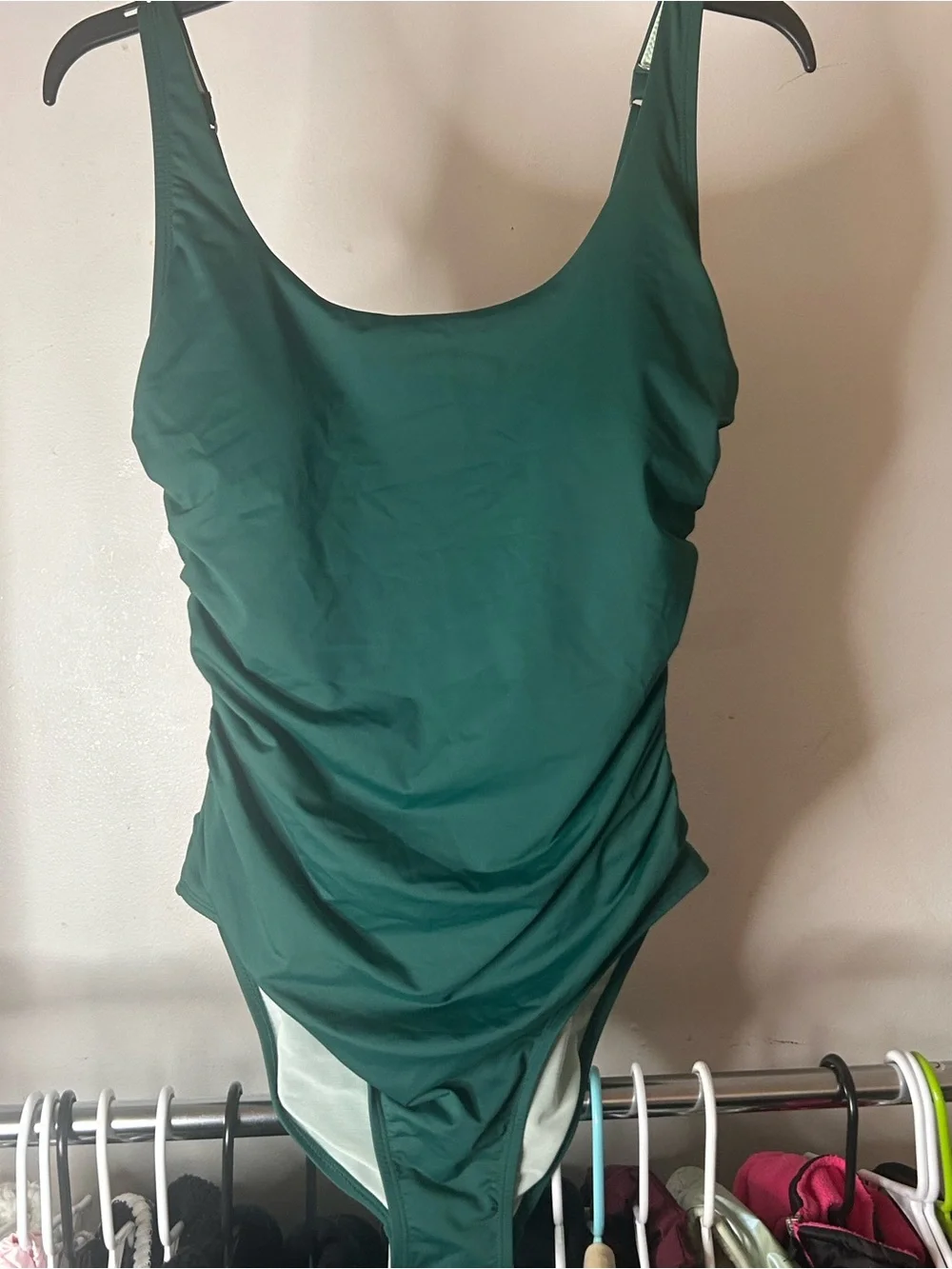 Cupshe Emerald Green Scoop-Back One-Piece Swimsuit